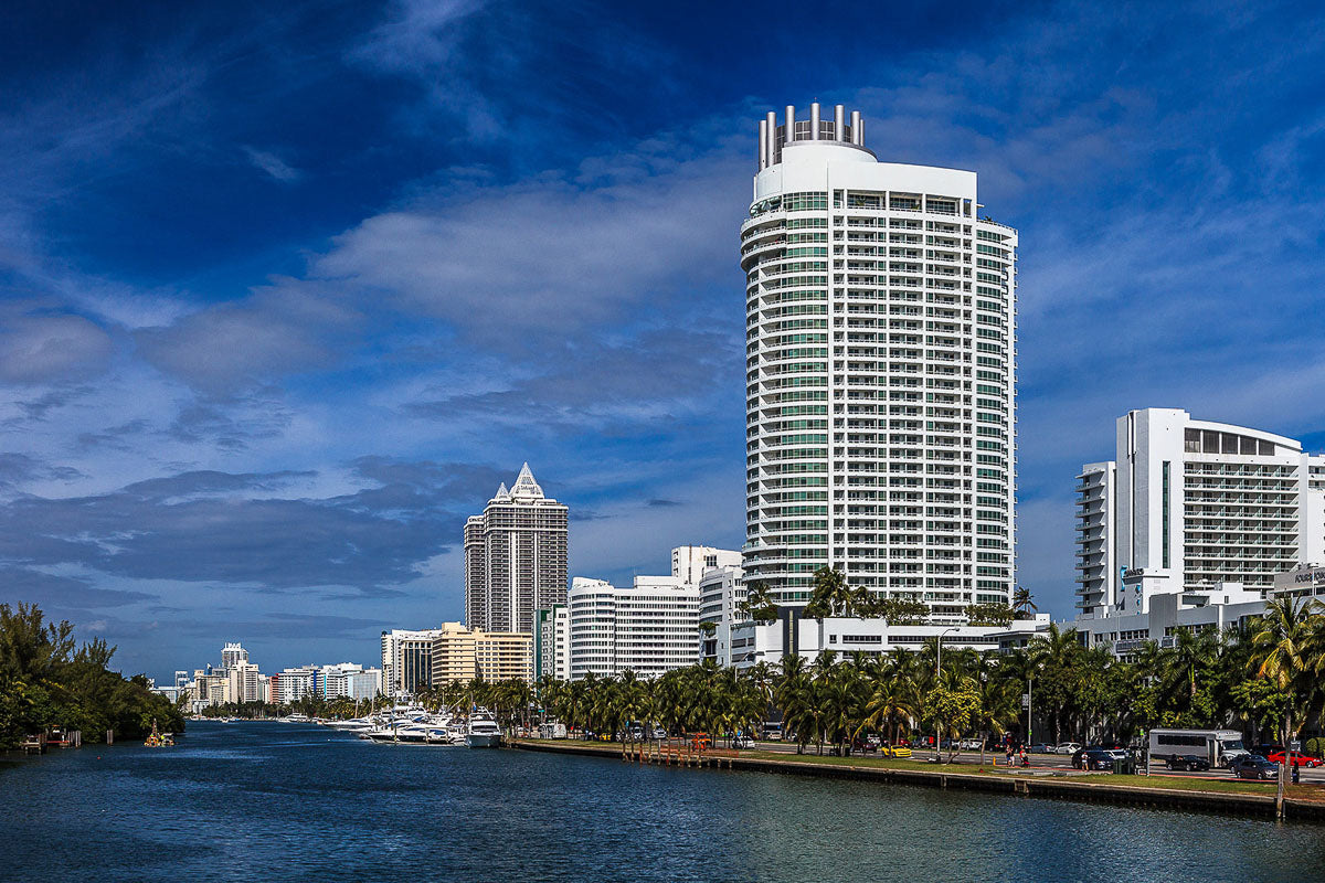 Along Collins Avenue